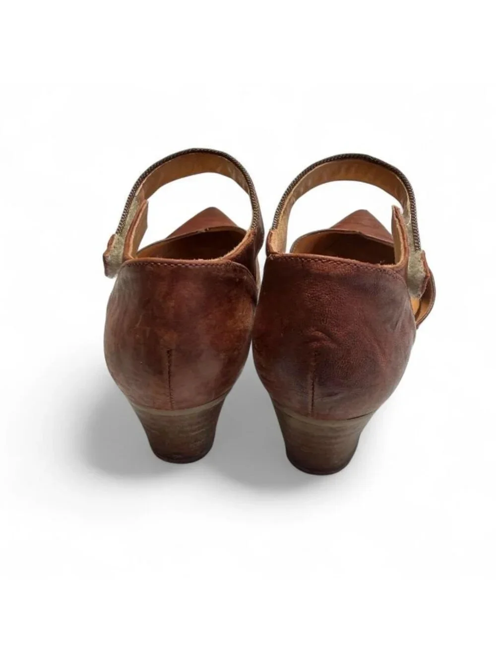 Sundance Coralise Mary Jane Pointed Toe Heeled Flats Women's 37 France Luxury